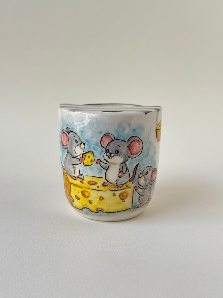 Handmade Mouse takeaway mug