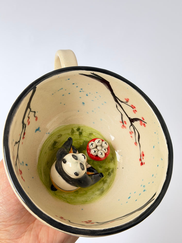 Chubby Teddy handmade ceramic mug