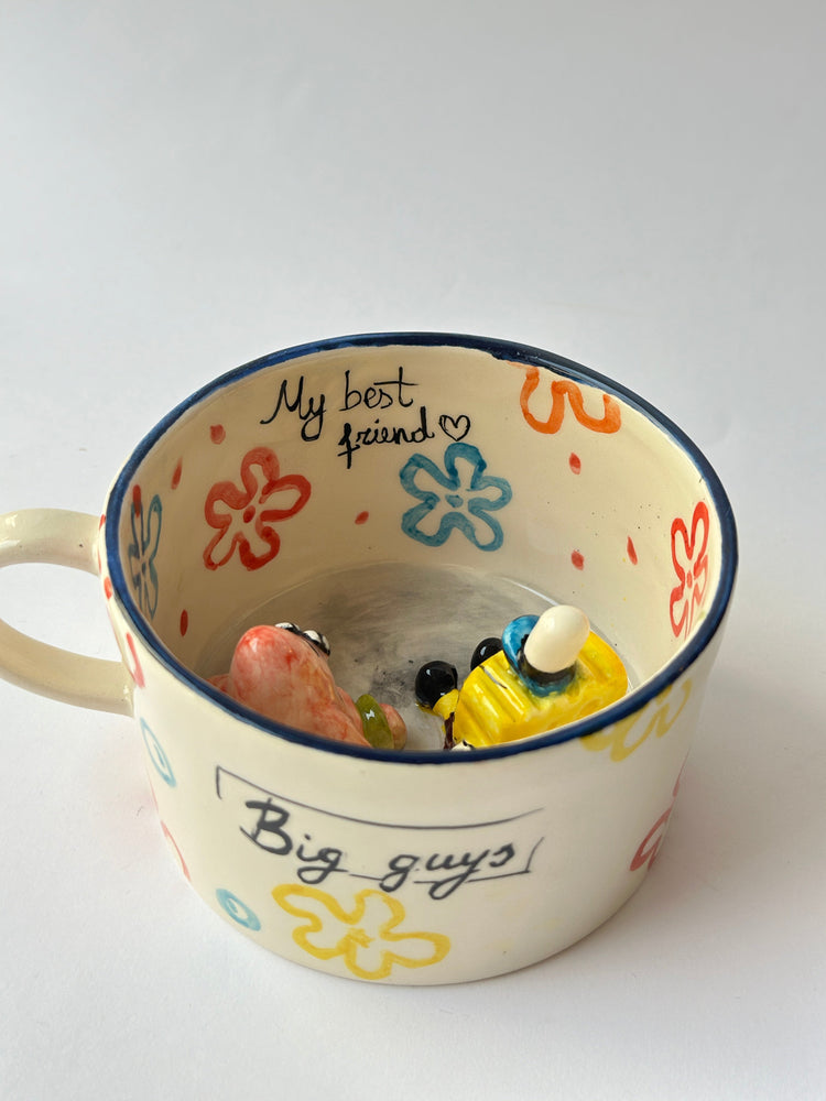 SpongeBob and Patrick handmade mug