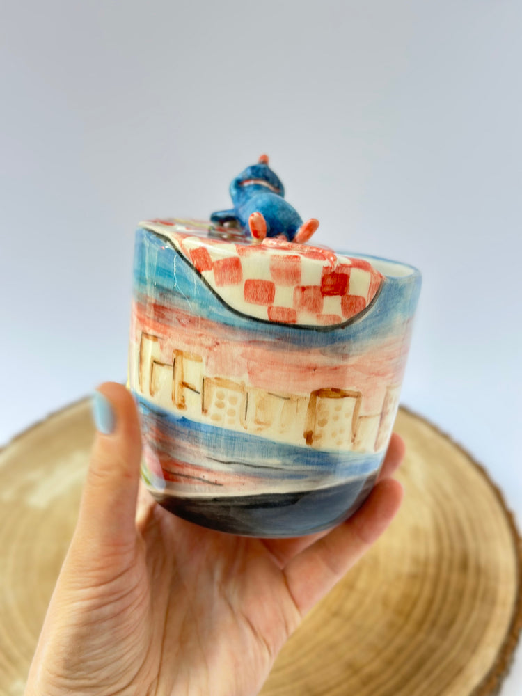Little Chef handmade takeaway mug