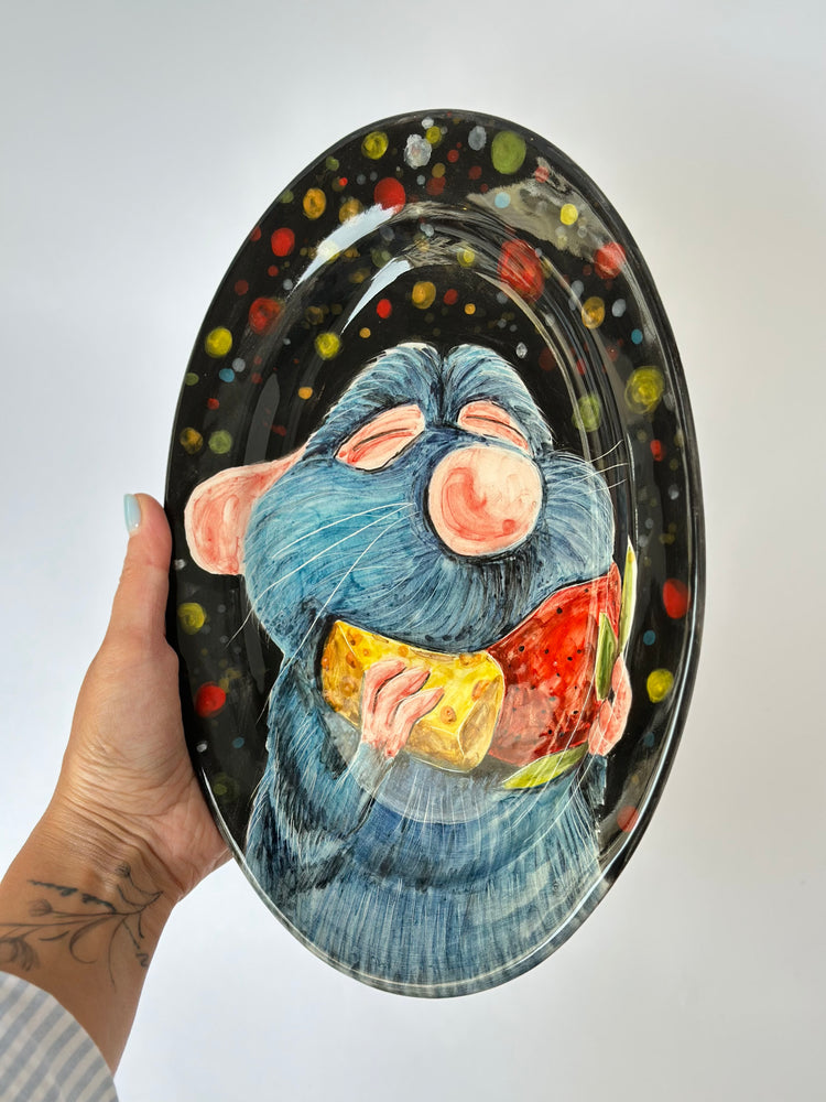 Little Chef handmade plate (28x18)