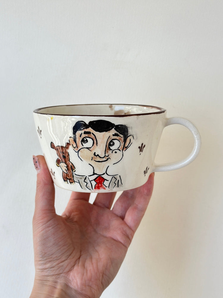 Teddy handmade mug ceramic