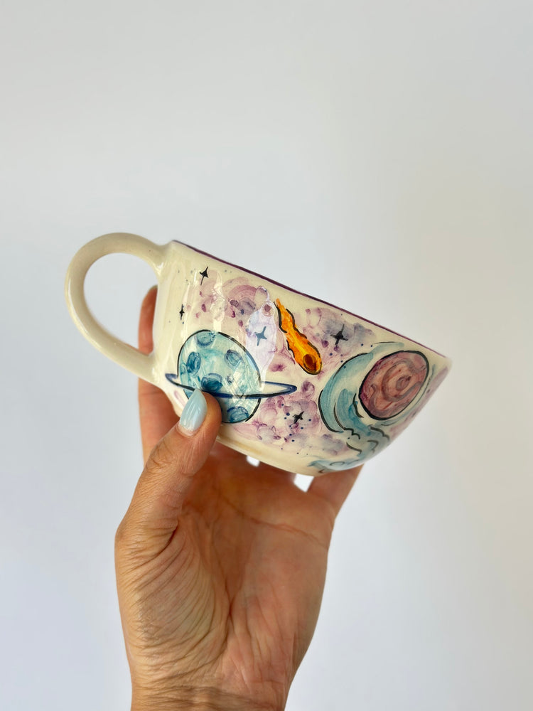 Astronaut handmade ceramic mug