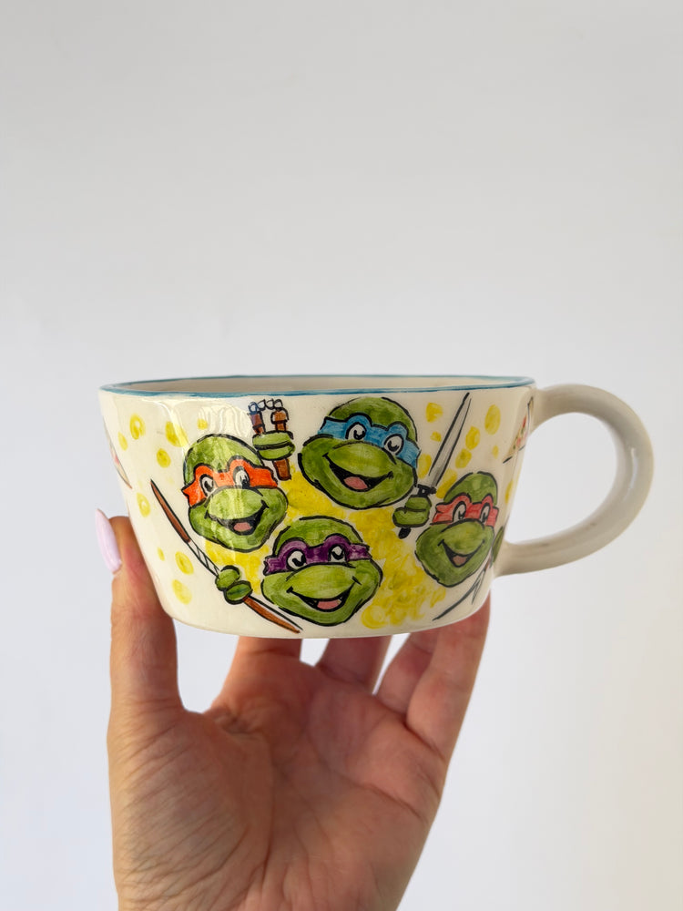 Turtle handmade ceramic mug