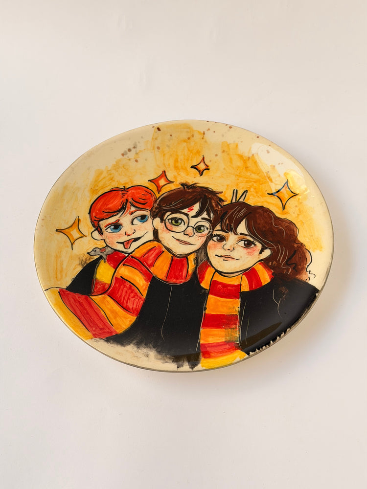Friends handmade ceramic plate