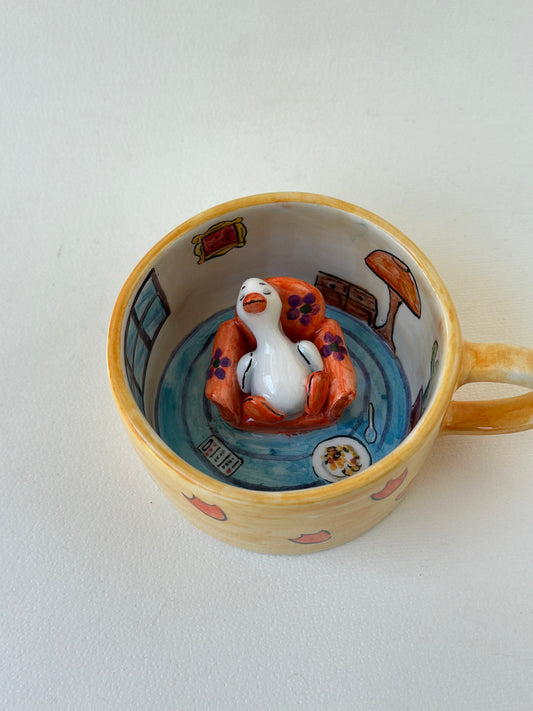 Duck handmade mug