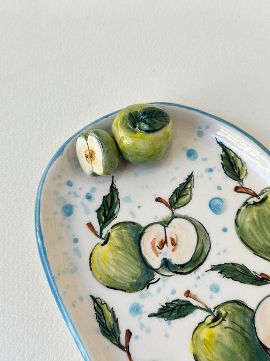 Apple handmade plate