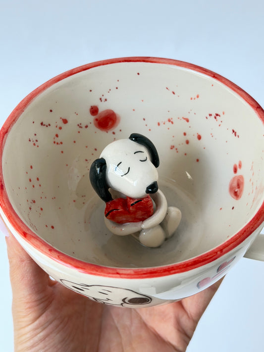 Dog handmade ceramic mug
