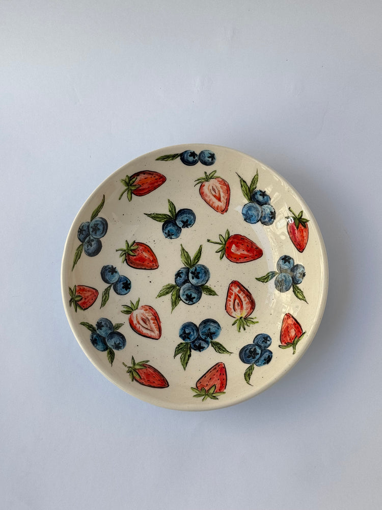 Fruit handmade ceramic bowl plate