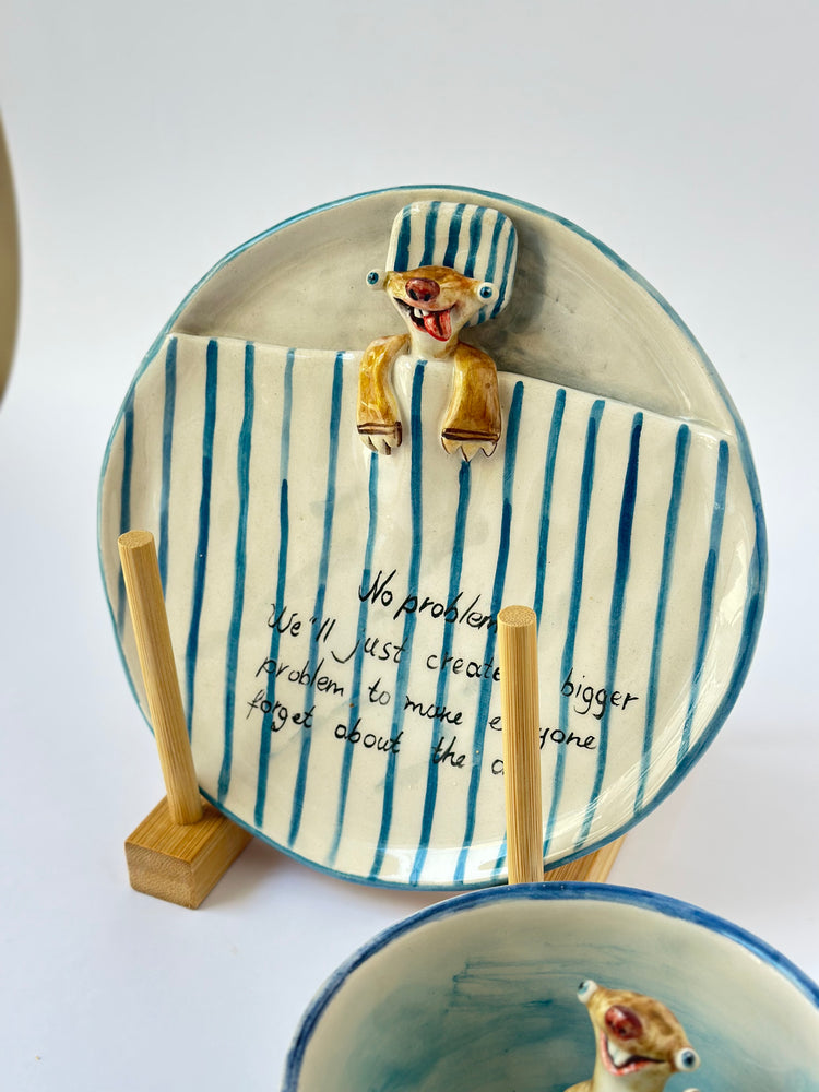 Sid handmade ceramic plate