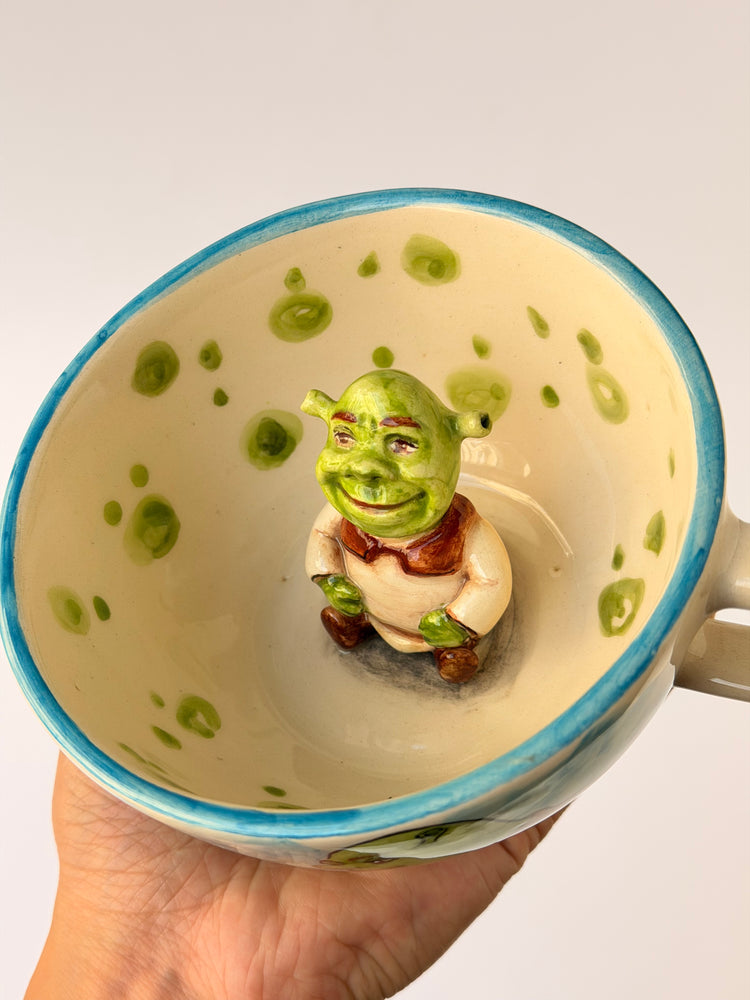 Green Giant handmade ceramic mug