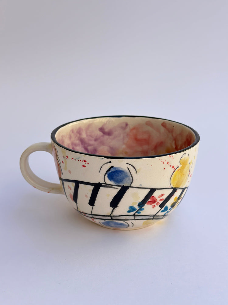 Cat handmade mug