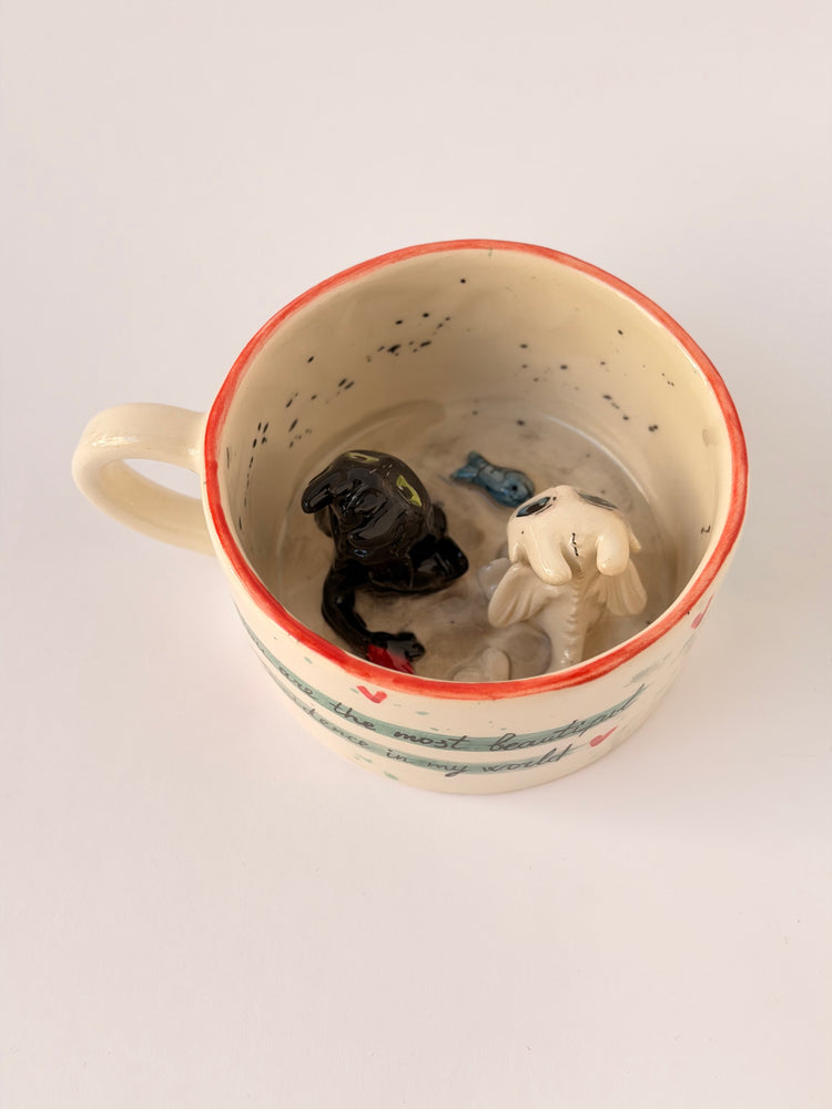 Dragons handmade ceramic mug