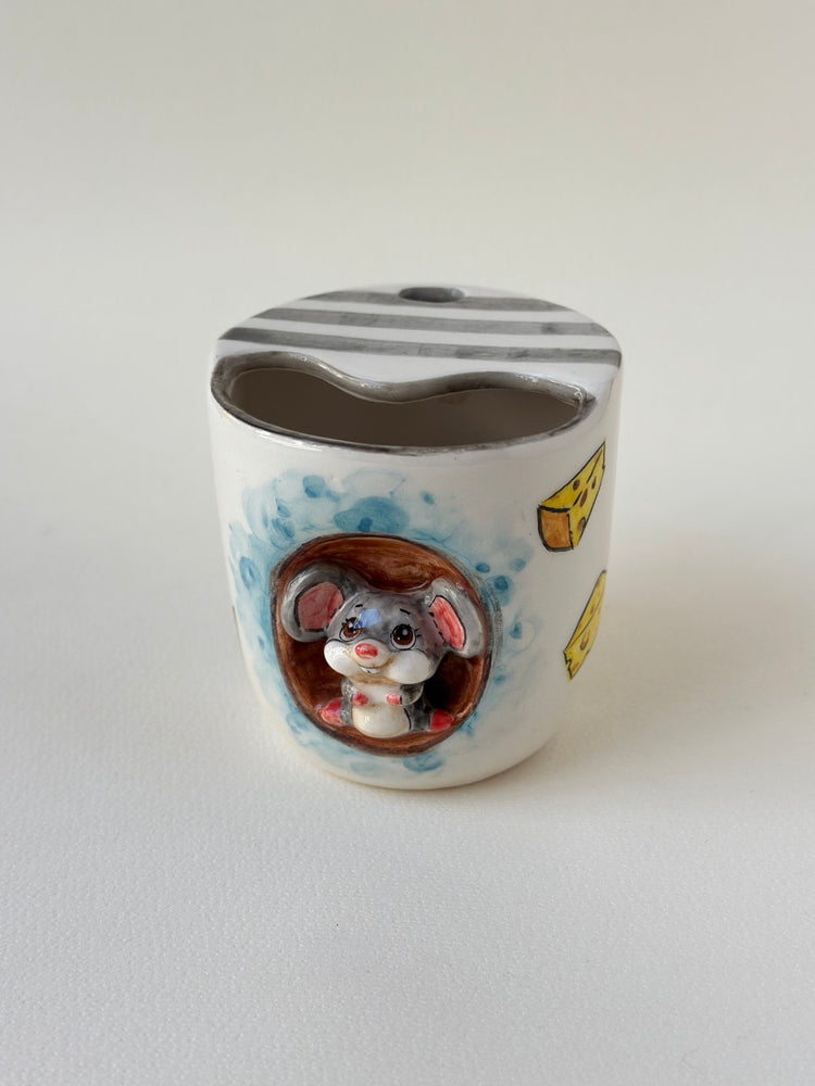 Handmade Mouse takeaway mug