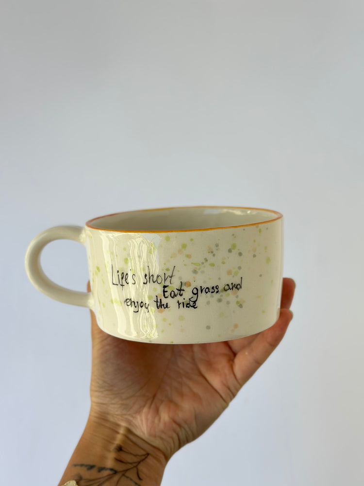 Cow handmade ceramic mug