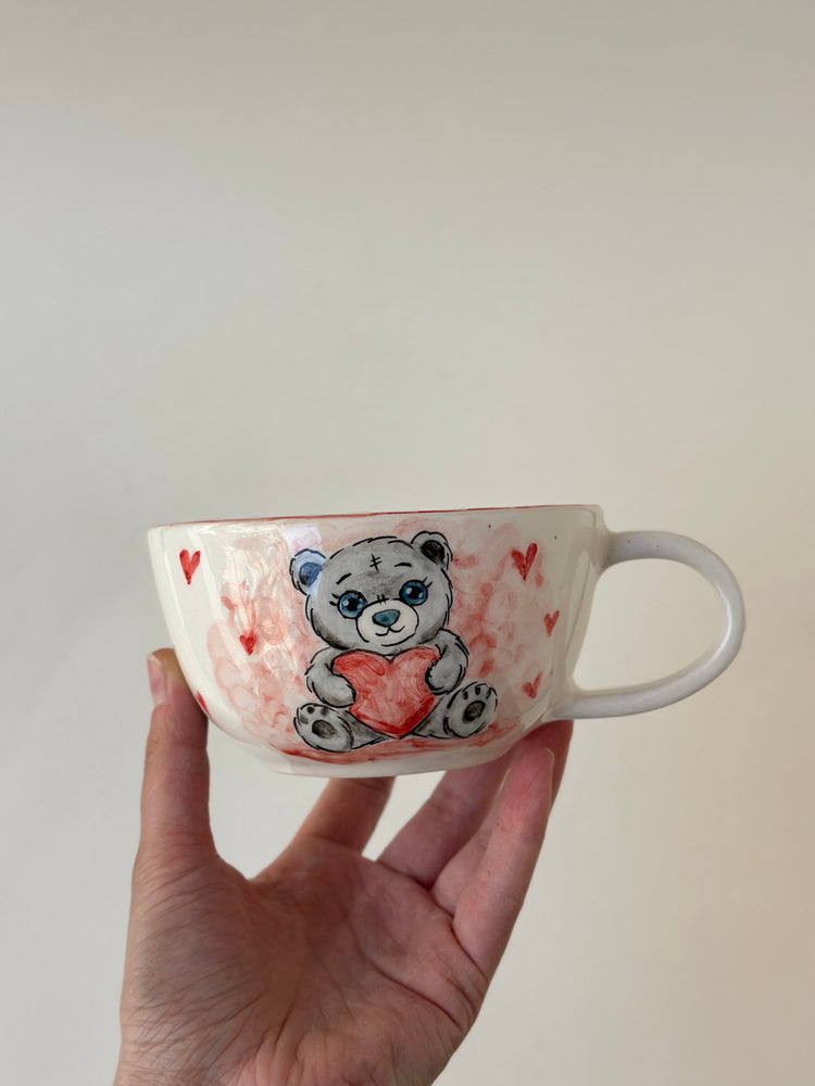 Teddy handmade ceramic mug