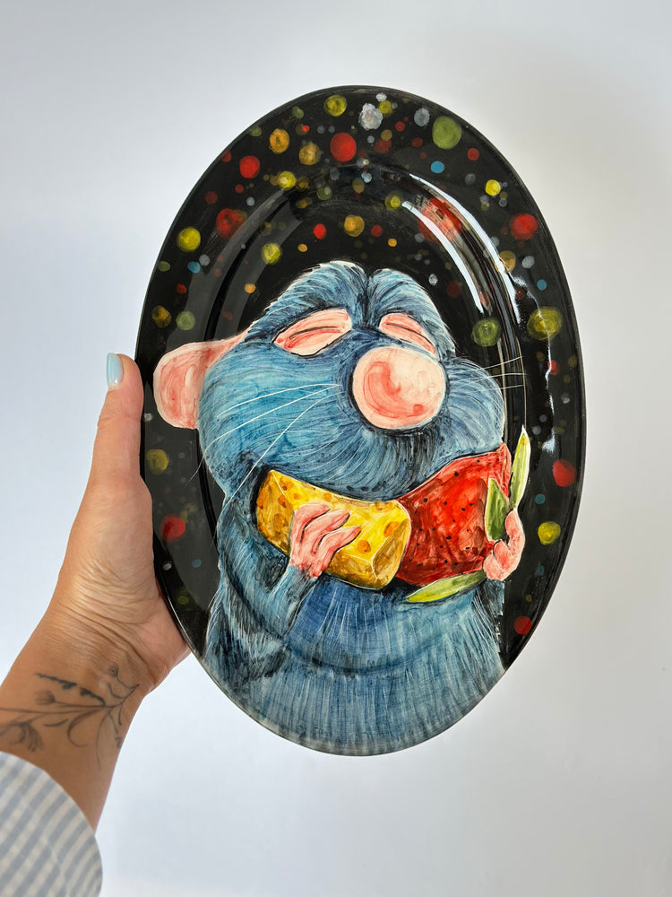 Little Chef handmade plate (28x18)