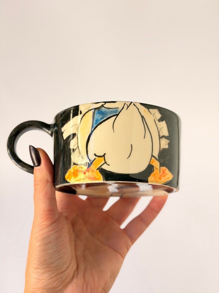 Duck handmade ceramic mug