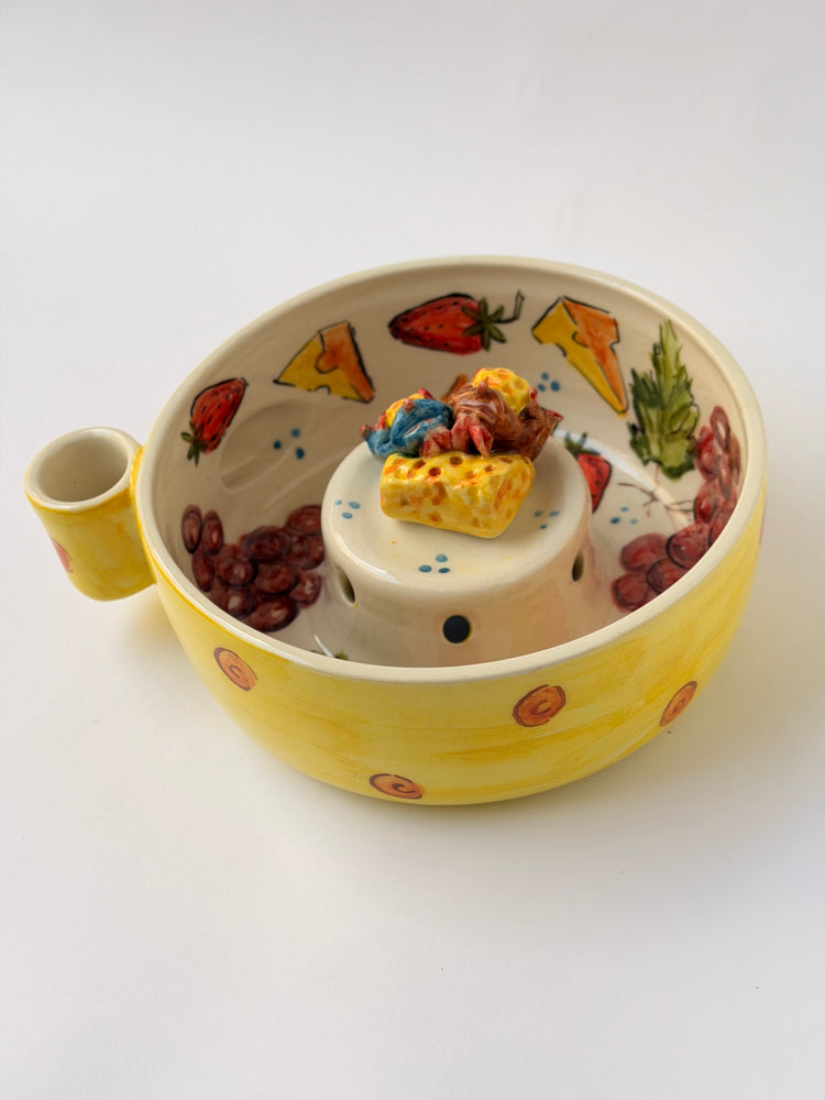 Little Chef and brother handmade ceramic washing bowl