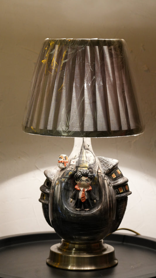Harry Potter handmade ceramic lamp