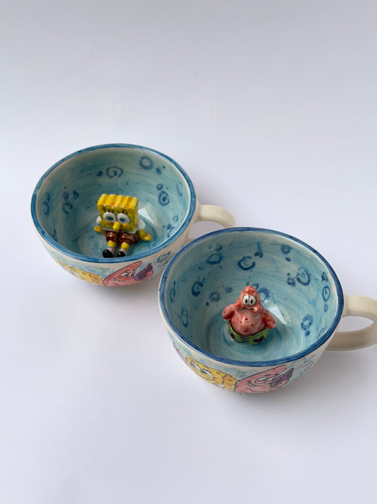 Friends handmade ceramic mugs