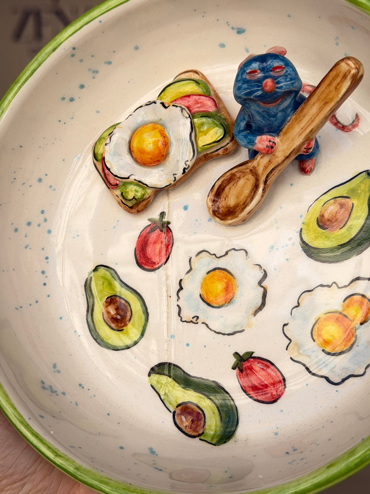 Handmade Little Prinfe bowl (Note: The product is being sold at a discounted price due to a minor defect.)