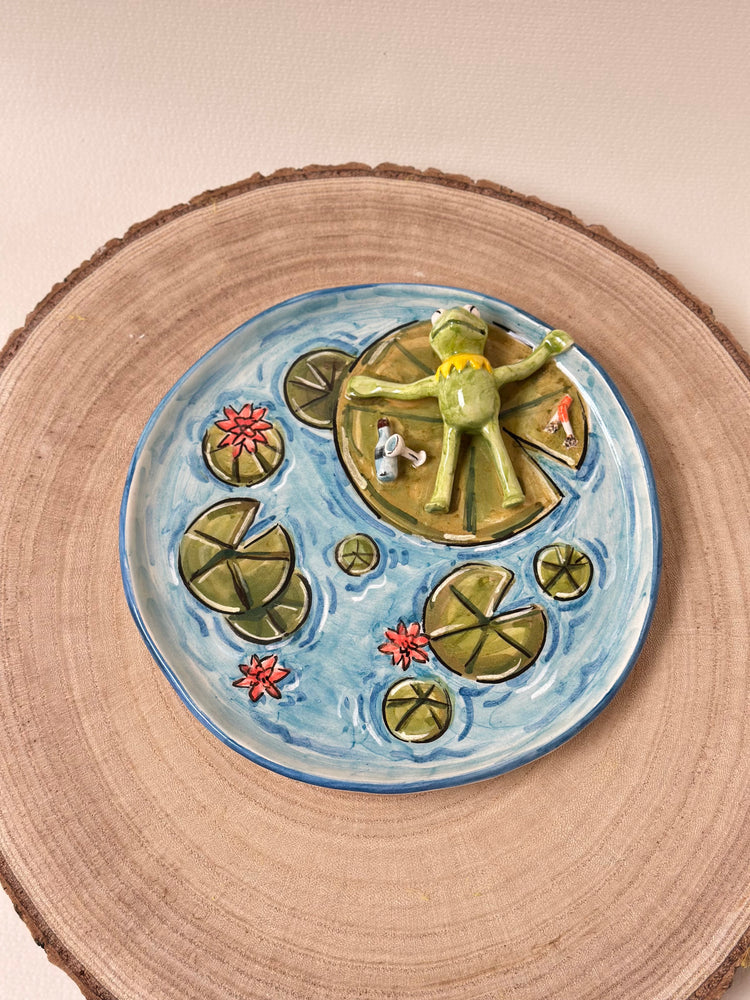 Kermit Handmade plate