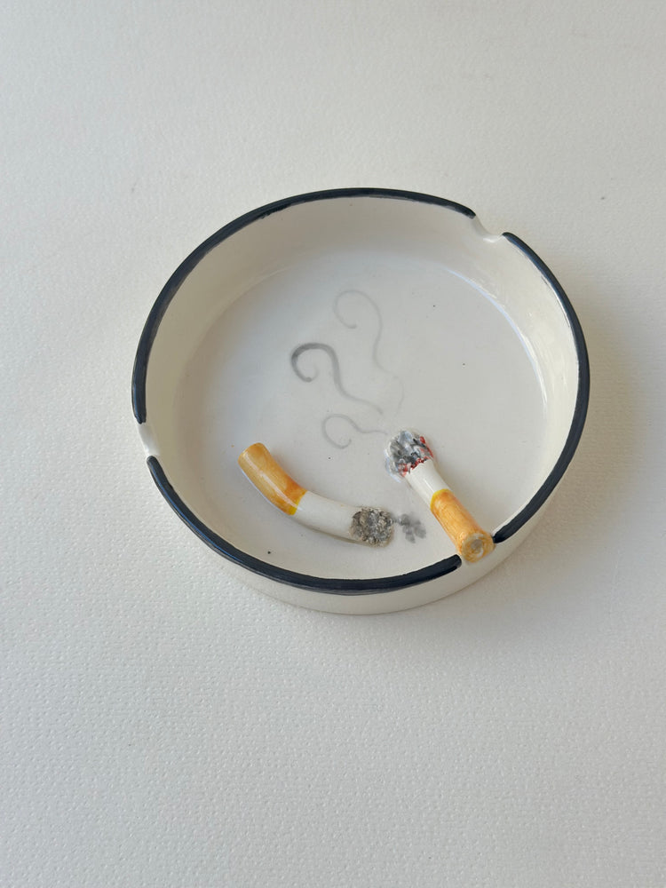Handmade ceramic ashtray