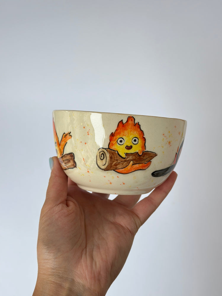 Little Flame mug ceramic handmade