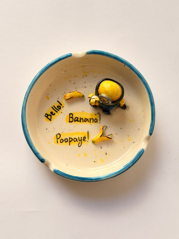 Bananaa Handmade ceramic ashtray