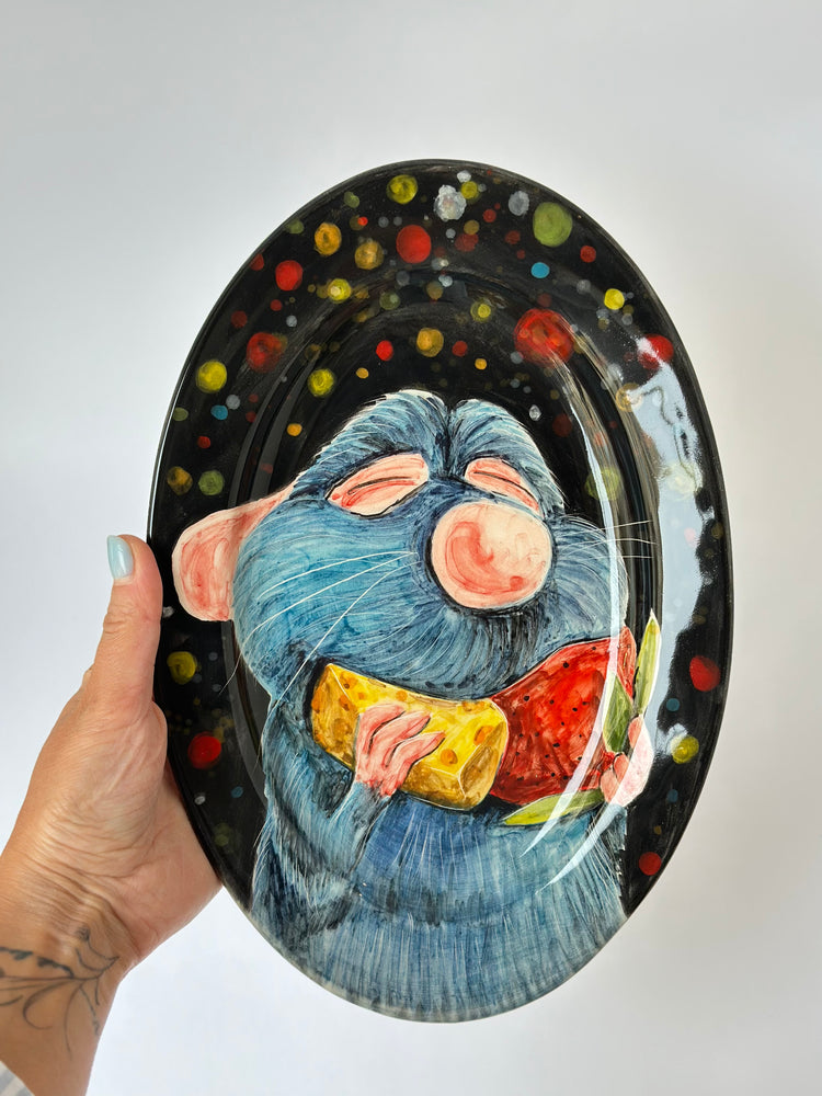 Little Chef handmade plate (28x18)