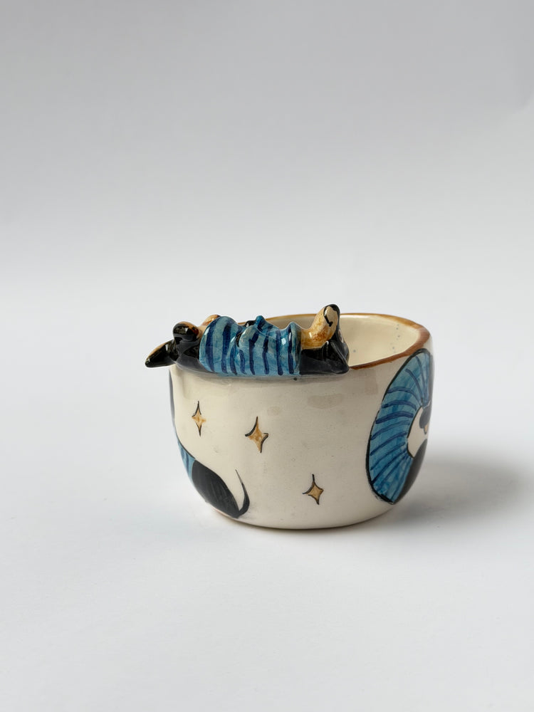 Dachshund dog handmade ceramic cup