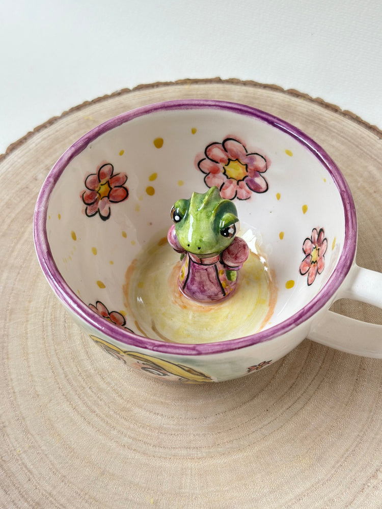Frog handmade mug