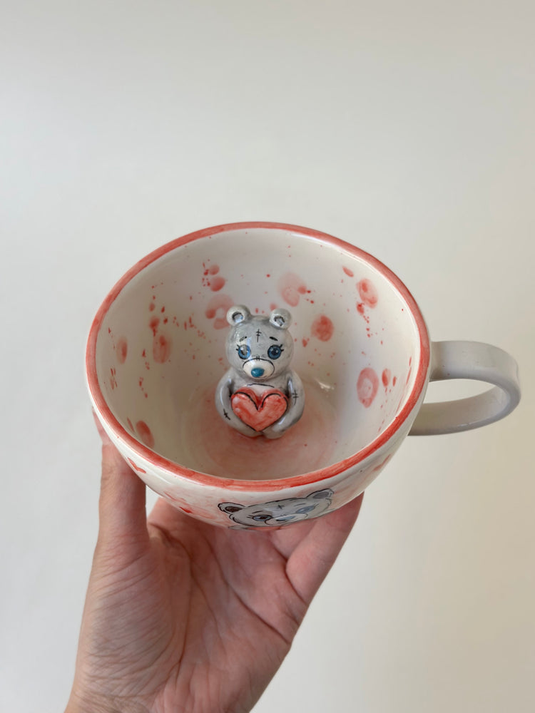 Teddy handmade ceramic mug