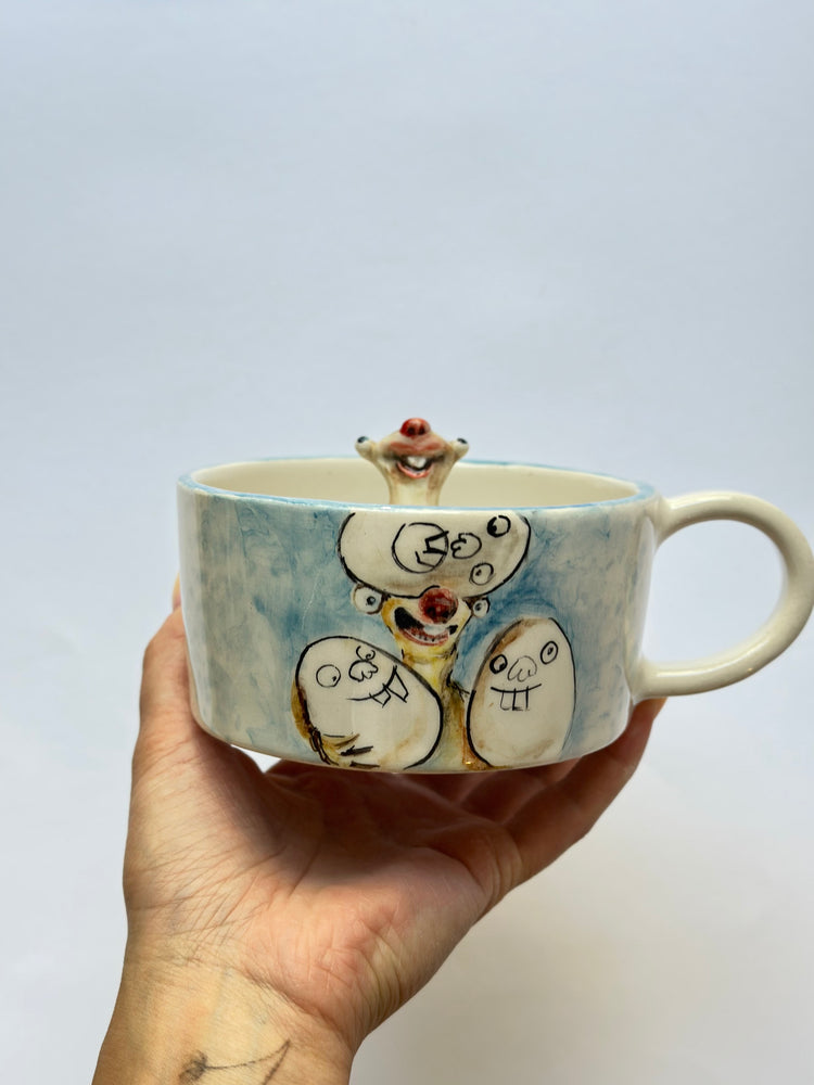 Ground sloth handmade ceramic mug