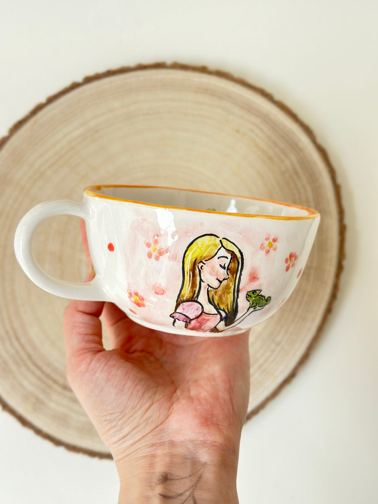 Frog handmade mug