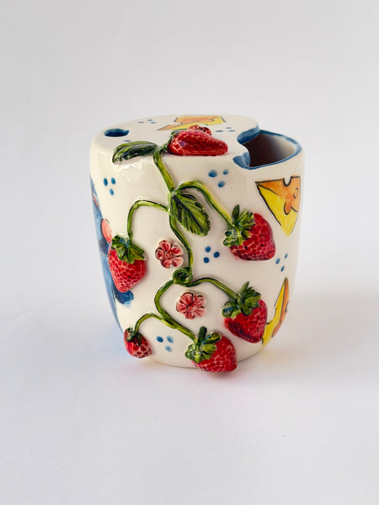 Little chef handmade takeaway mug