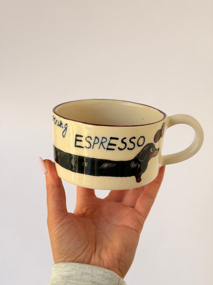 Dachshund handmade ceramic mug