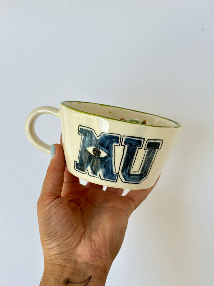 One eye Monster handmade mug
