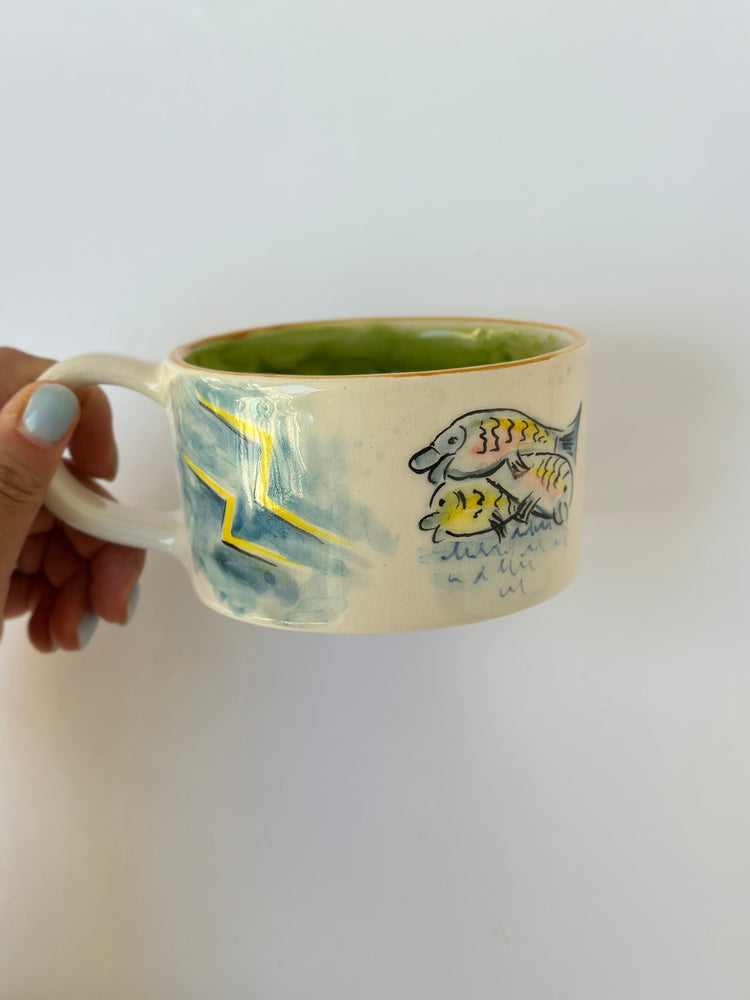 Dragon handmade ceramic mug
