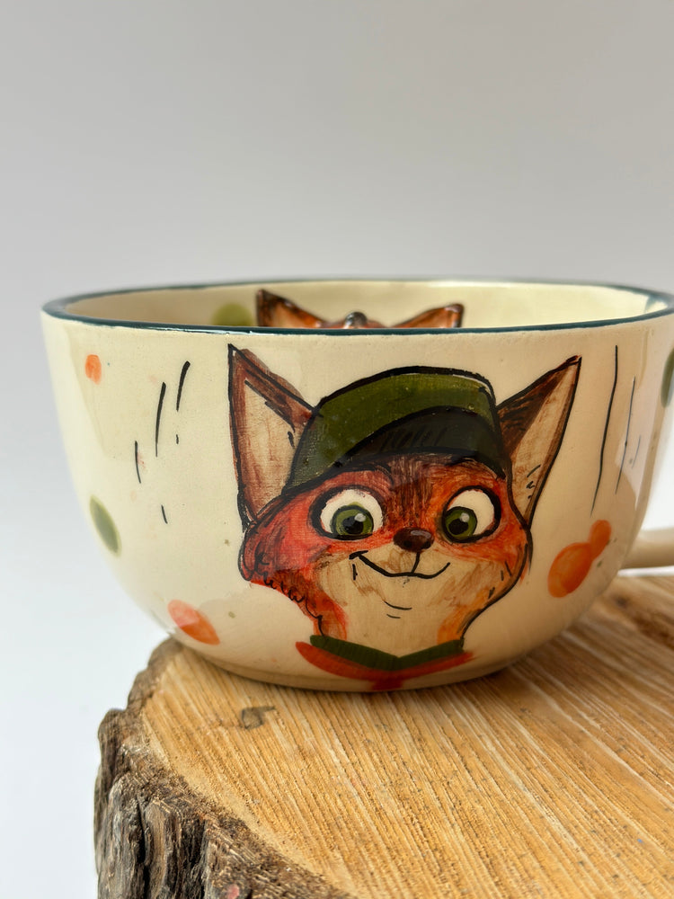 Nick and Judy handmade mugs