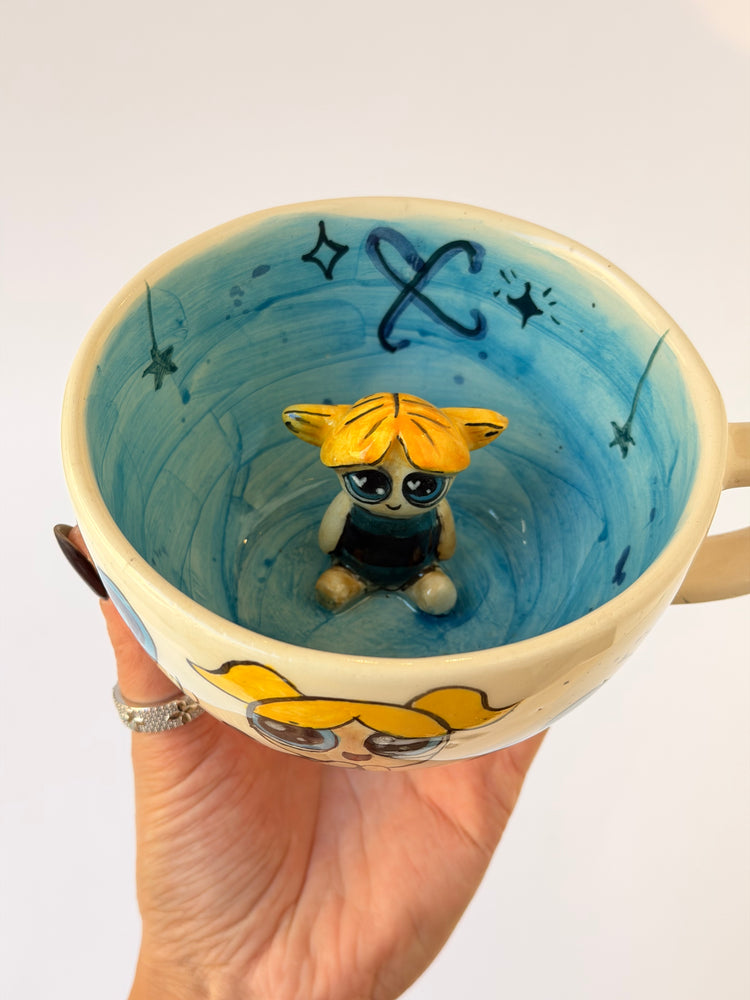 Girl handmade ceramic mug