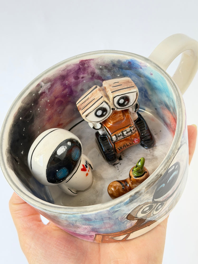 Couple handmade ceramic mug