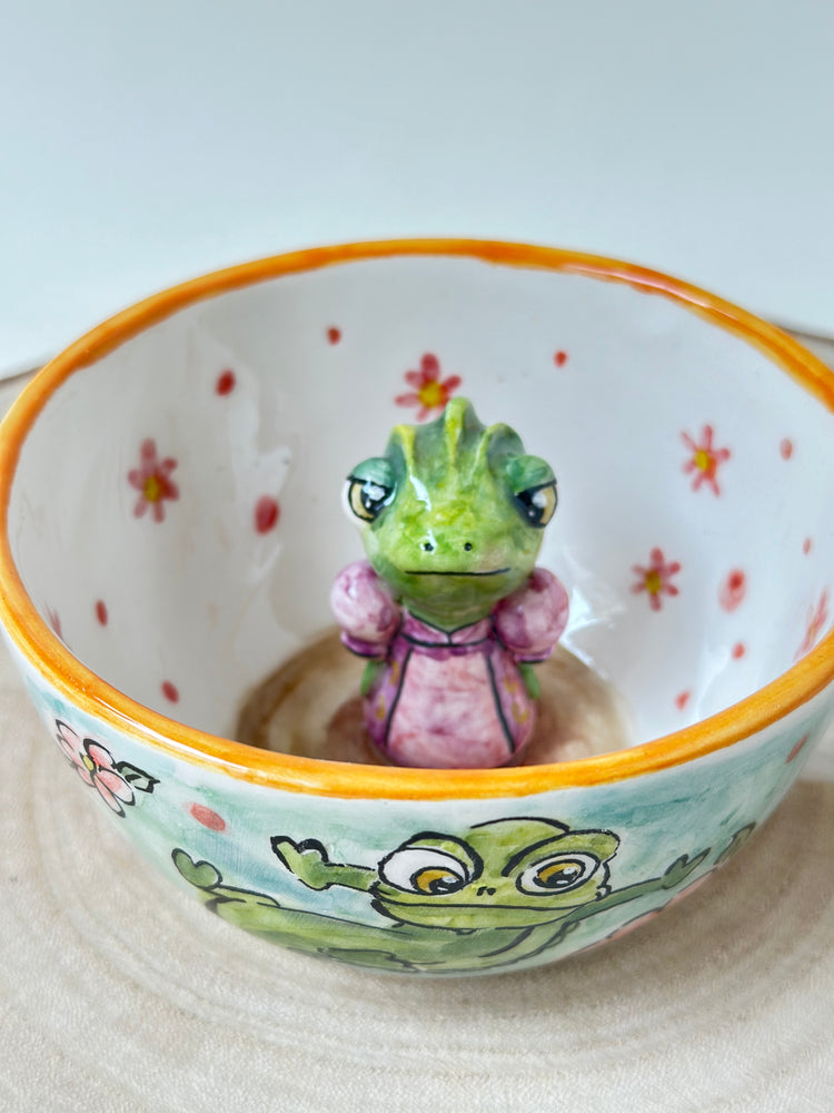 Frog handmade mug