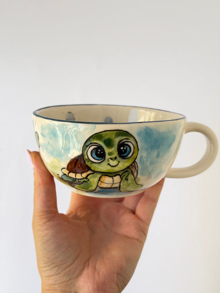 Frog handmade ceramic mug