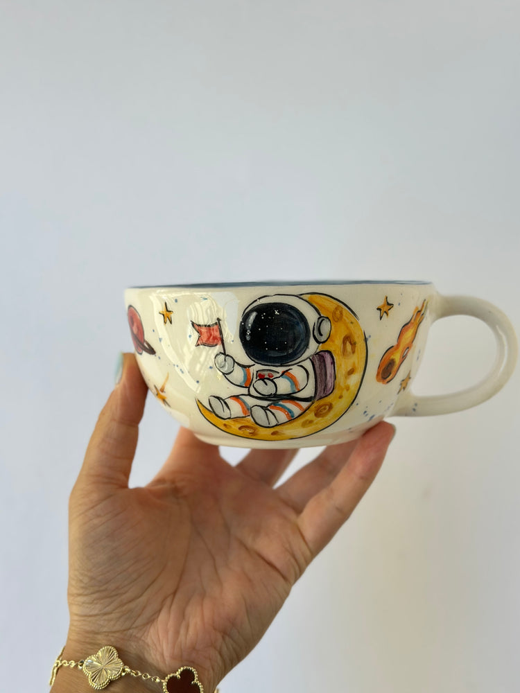 Astronaut handmade ceramic mug