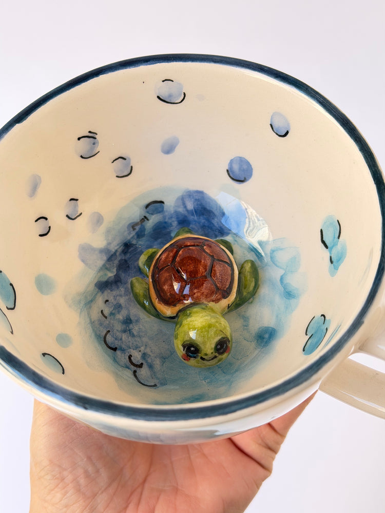Frog handmade ceramic mug