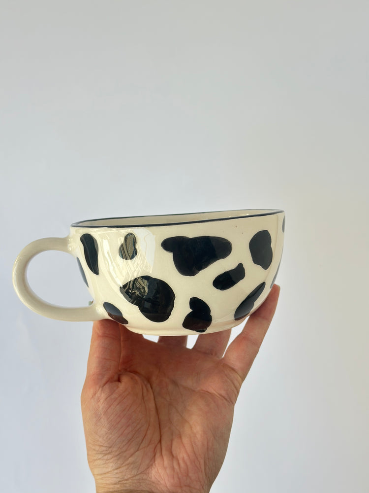 Handmade ceramic cow mug😍