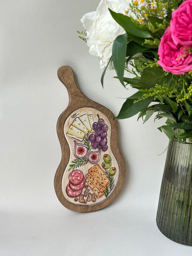 Handcrafted Wooden and Ceramic Serving Pieces