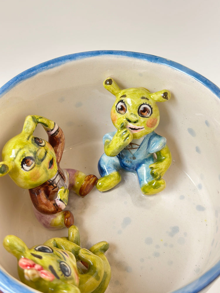 Shrek babies handmade mug